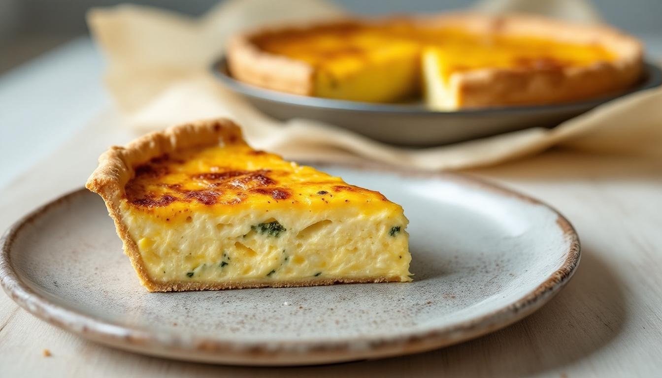 découvrez notre délicieuse recette de quiche lorraine sans pâte, allégée et entièrement adaptée pour les membres de weight watchers. savourez cette version saine tout en vous régalant, idéale pour un repas léger ou un dîner convivial.