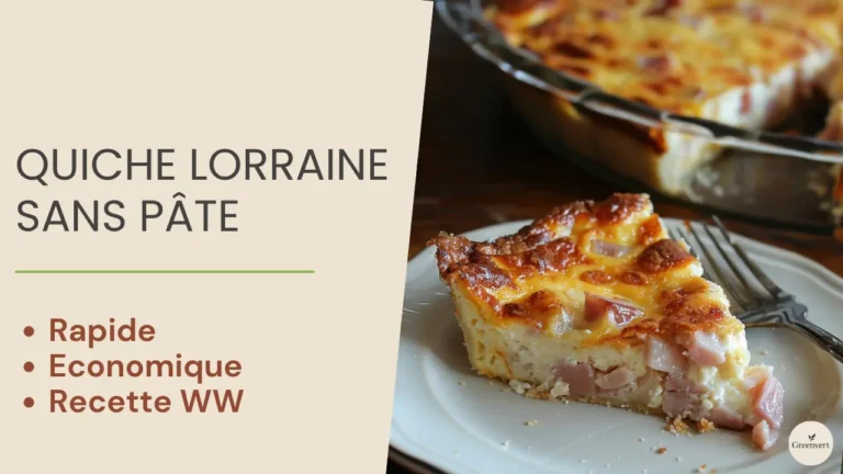 Quiche lorraine sans pâte, la version weight watchers à découvrir