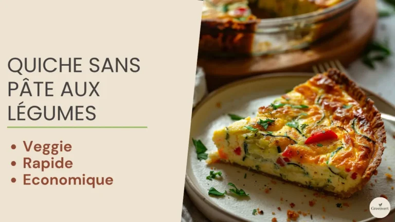 Quiche sans pâte aux légumes : la recette Weight Watchers