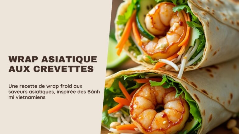 Recette de sandwich wrap asiatique aux crevettes