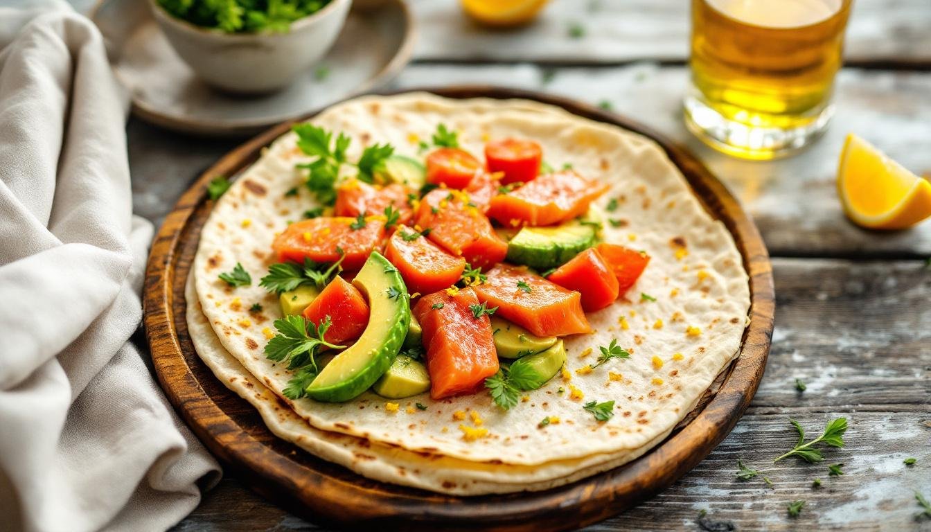 découvrez comment préparer un wrap froid saumon avocat savoureux en seulement 10 minutes ! suivez nos étapes simples et rapide pour un plat frais et délicieux, idéal pour vos déjeuners ou vos pique-niques.