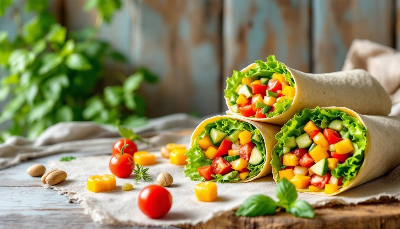 découvrez 10 délicieuses recettes de wraps végétariens froids qui vont surprendre vos papilles ! idéales pour un repas rapide ou un pique-nique, ces recettes originales allient saveurs et fraîcheur pour un moment gourmand sans viande.