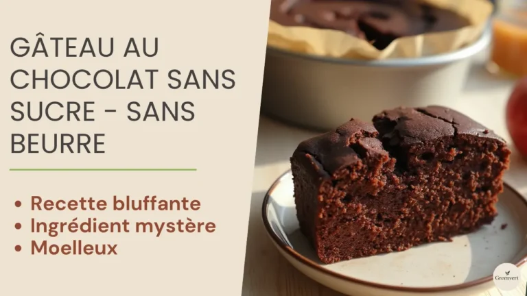 Gâteau au chocolat sans beurre, sans sucre : LA recette que tu vas adorer