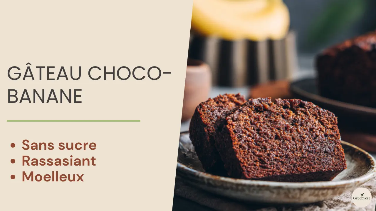 gâteau chocolat à base de banane