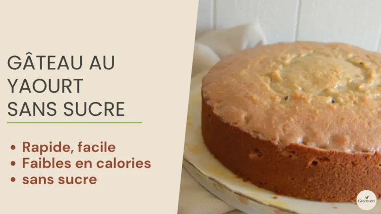 Gâteau au Yaourt sans Sucre à la Compote de Pommes