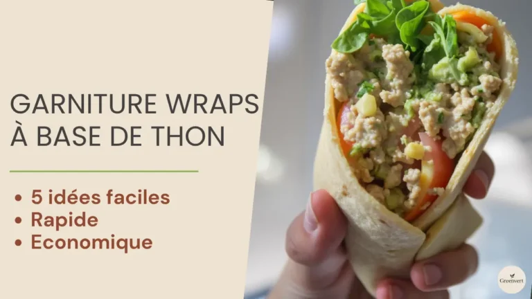 5 idées de garnitures pour wraps à base de thon en boîte
