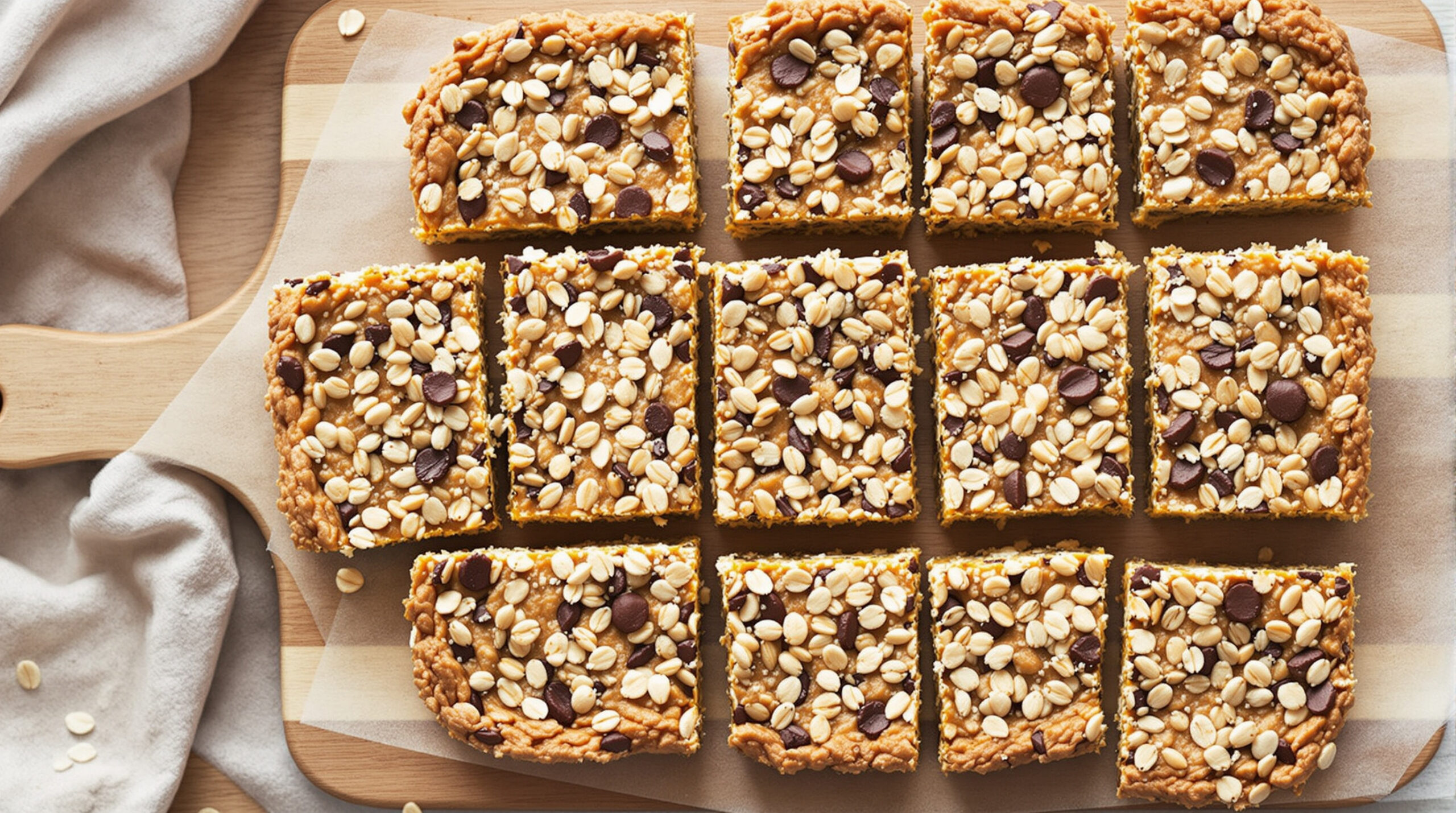 découvrez nos délicieuses barres avoine–beurre de cacahuète sans cuisson, une recette simple, saine et gourmande parfaite pour une collation rapide et énergétique.