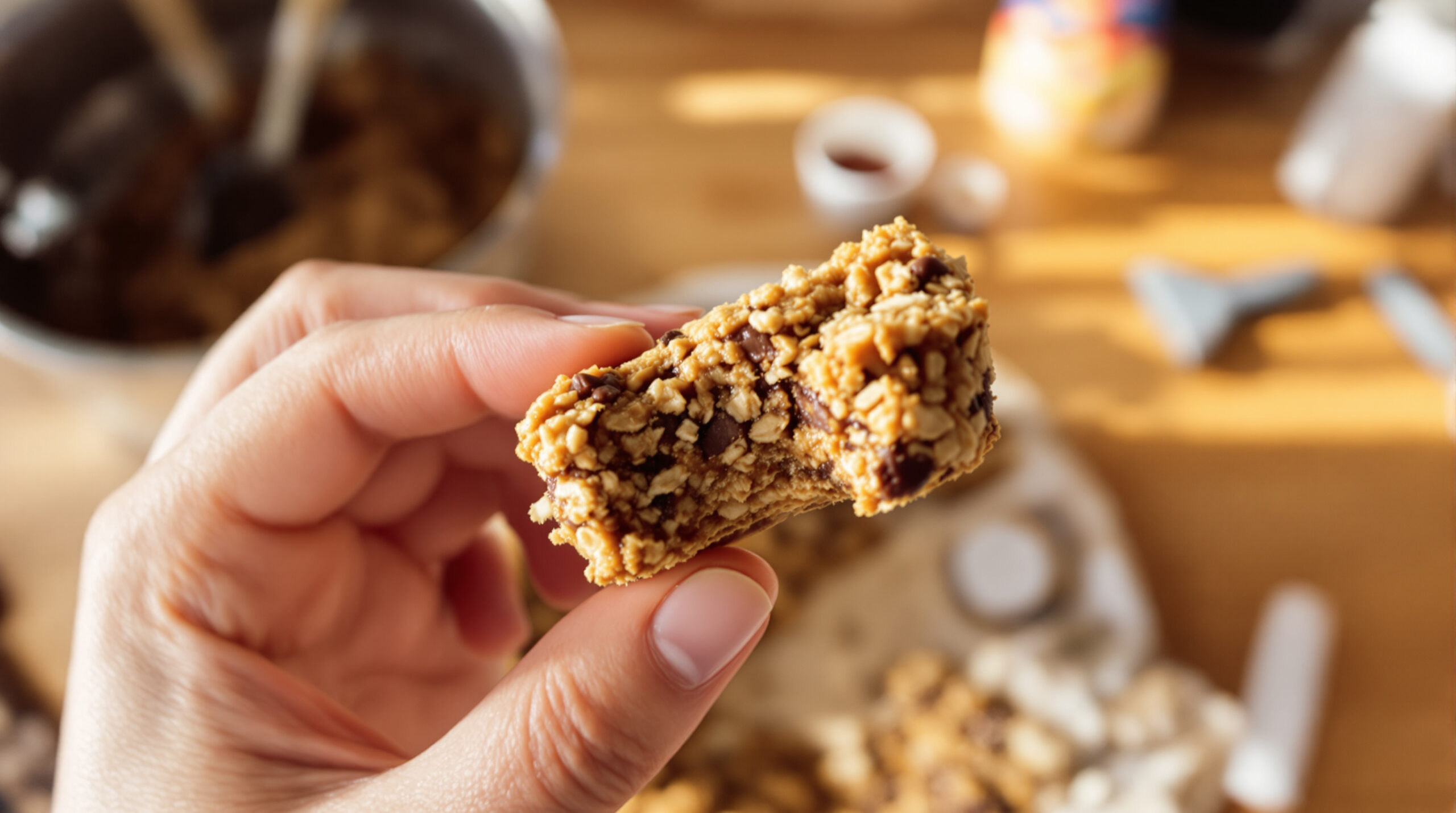 découvrez notre recette facile et rapide de barres avoine–beurre de cacahuète sans cuisson, parfaites pour une collation saine et gourmande à tout moment de la journée.
