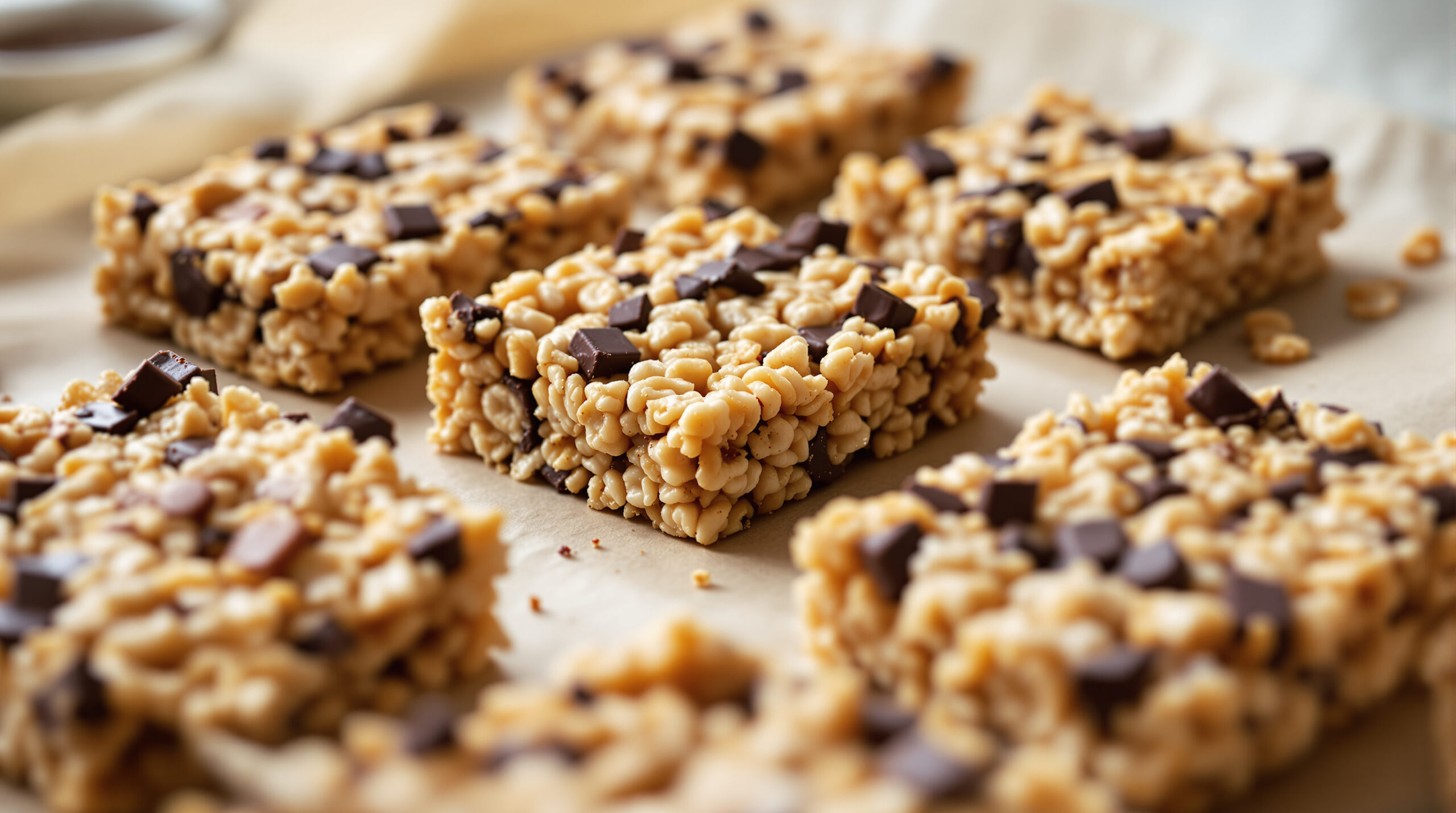découvrez nos barres rice crispy healthy, une collation saine et hyper croustillante, parfaite pour un encas gourmand et équilibré à tout moment de la journée.