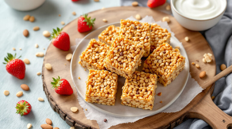 Barres Rice crispy healthy : Une collation saine et hyper croustillante