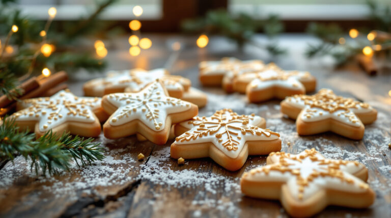 découvrez notre recette facile de biscuits étoiles glaçés, 100% vegan, sans œuf ni lait. parfaits pour toutes les occasions, délicieux et respectueux de l'environnement.