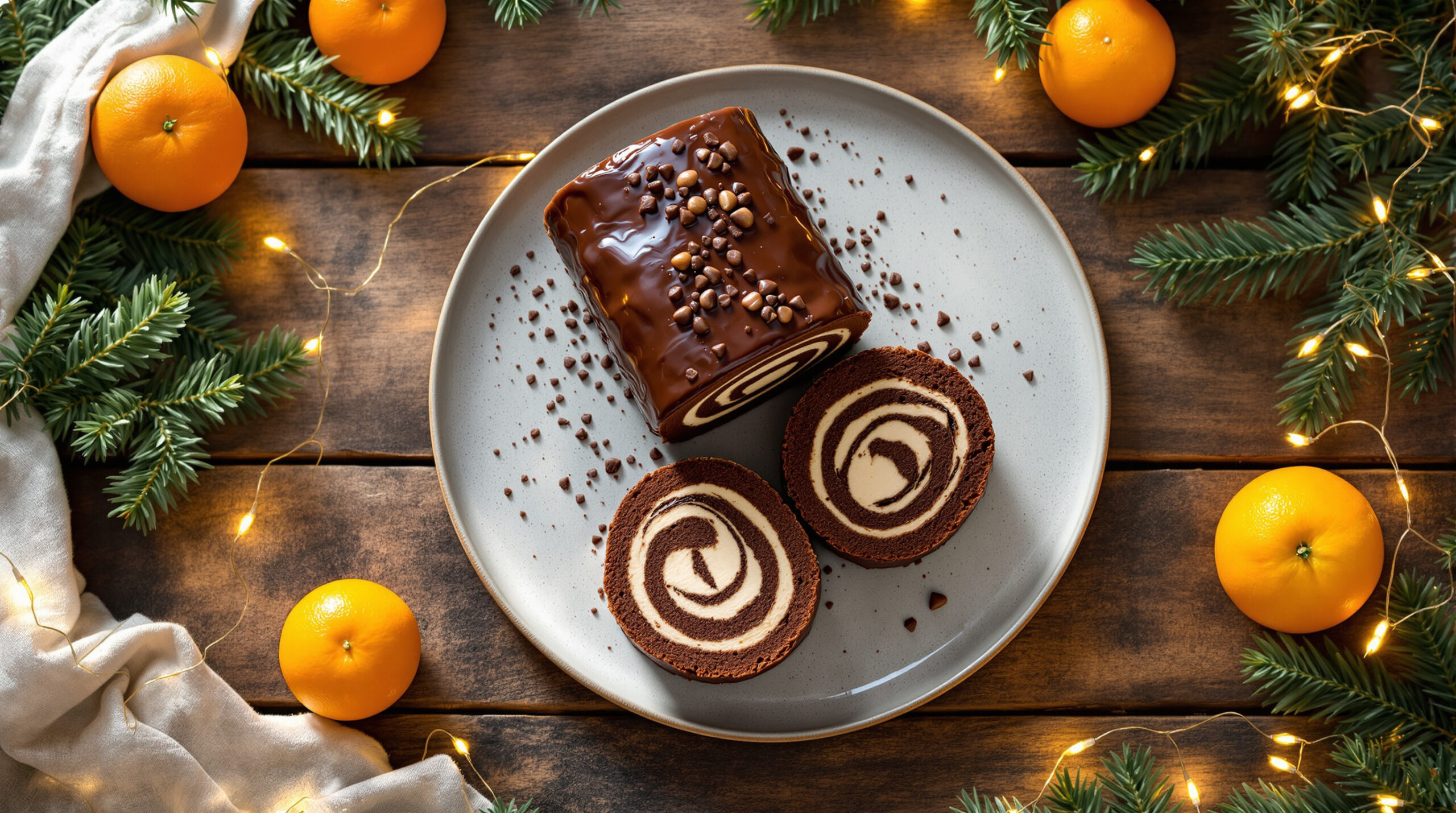 découvrez notre délicieuse bûche roulée vegan à la crème de marron, une gourmandise sans ingrédients d'origine animale, parfaite pour les fêtes de fin d'année.