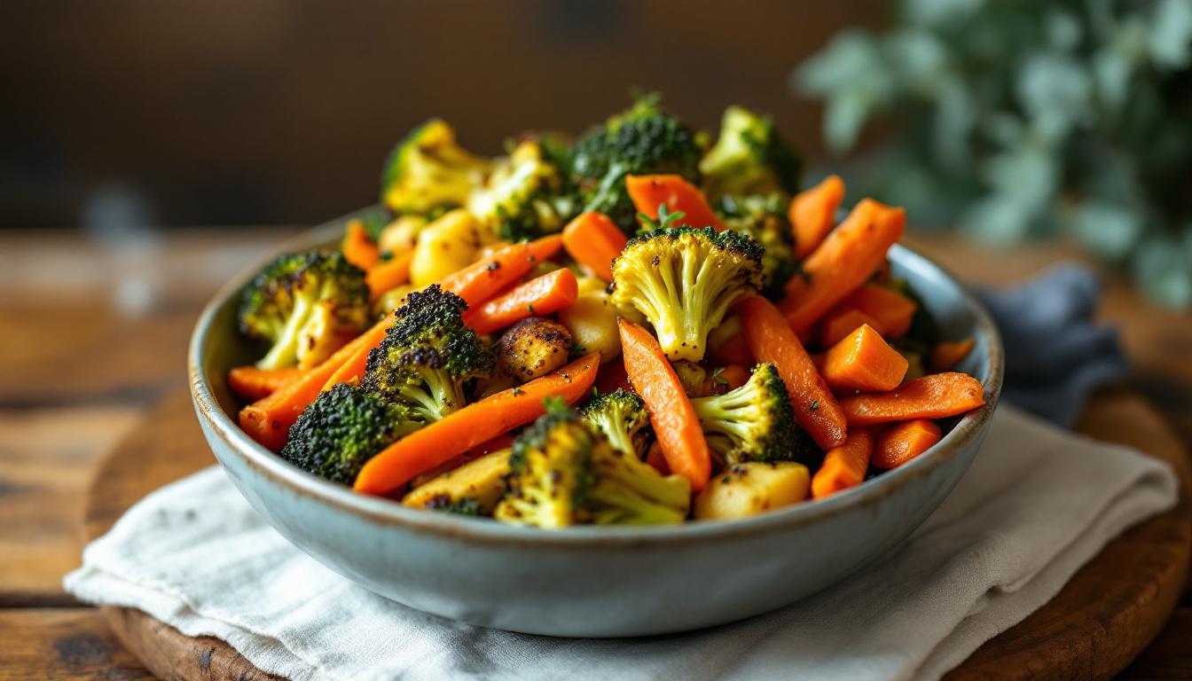 découvrez notre buddha bowl anti-stress aux légumes rôtis, accompagné d'une sauce tahini citronnée délicieuse, pour une pause gourmande et apaisante.
