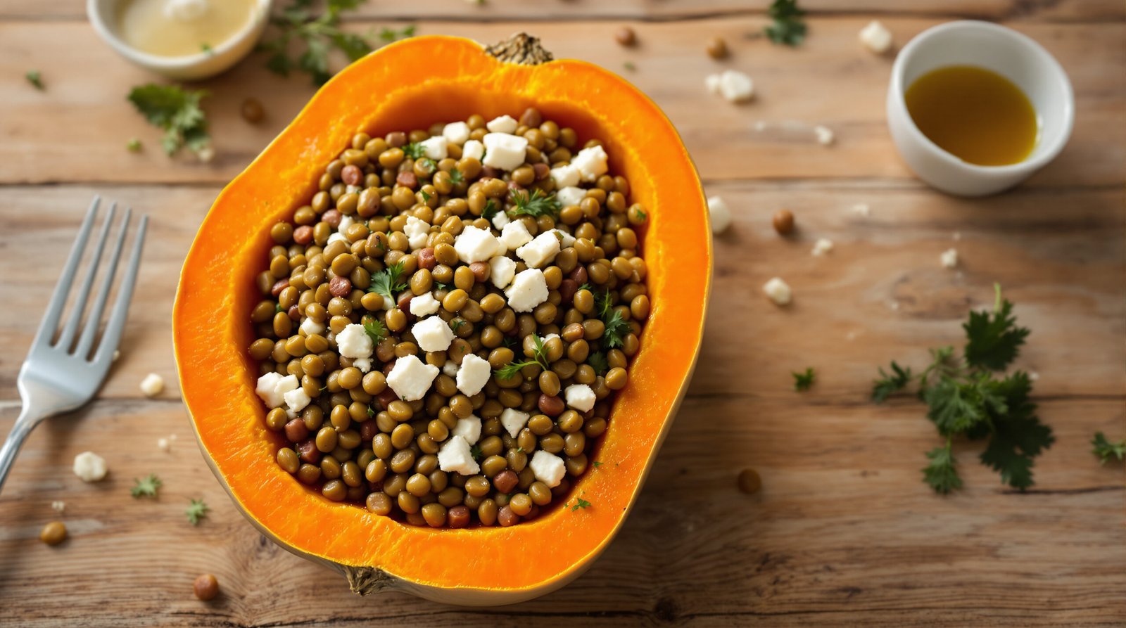 découvrez une recette savoureuse et saine de butternut farcie aux lentilles corail, parfaite pour un repas végétarien équilibré et gourmand.