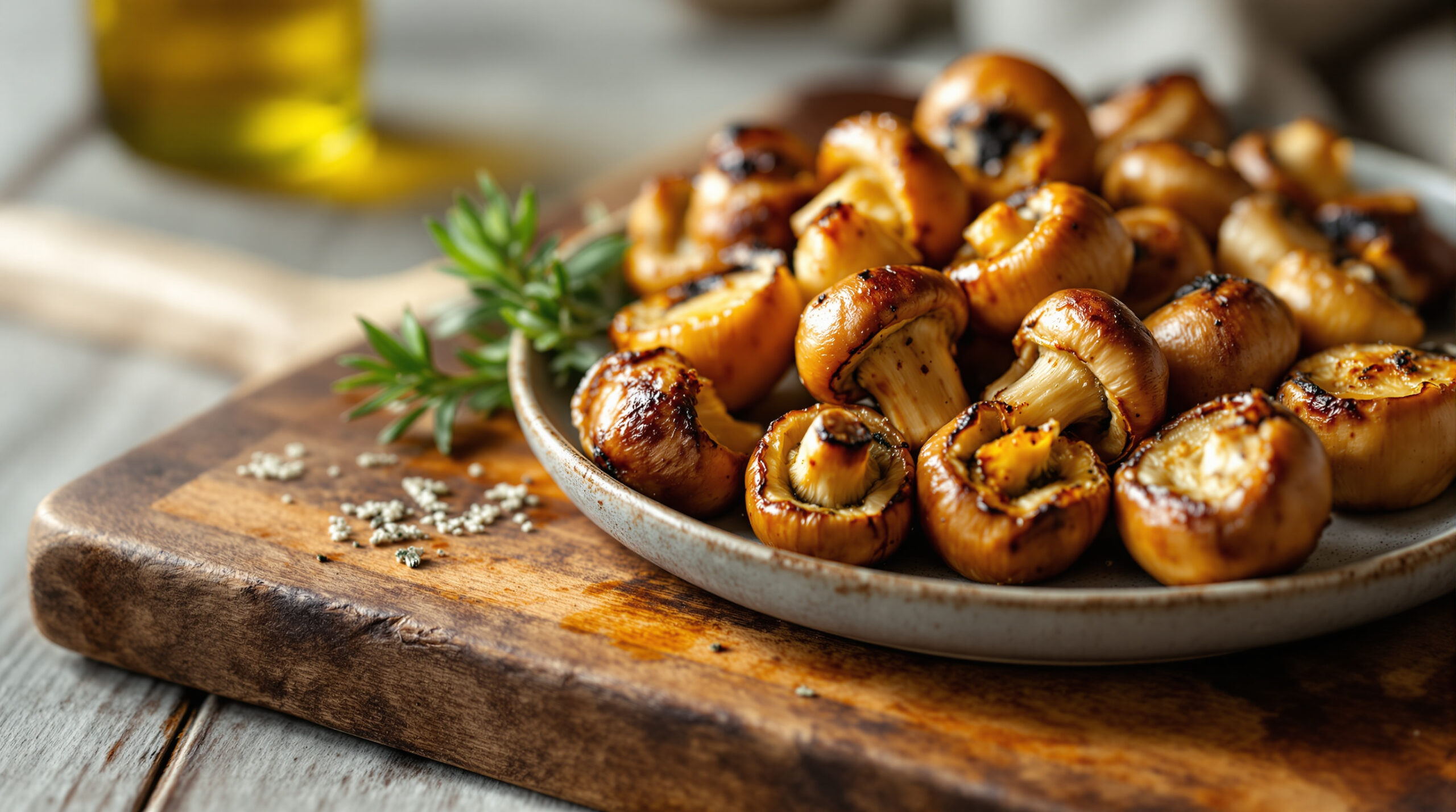 découvrez notre recette simple et rapide de champignons rôtis au four, parfaite pour un accompagnement savoureux et facile à préparer.