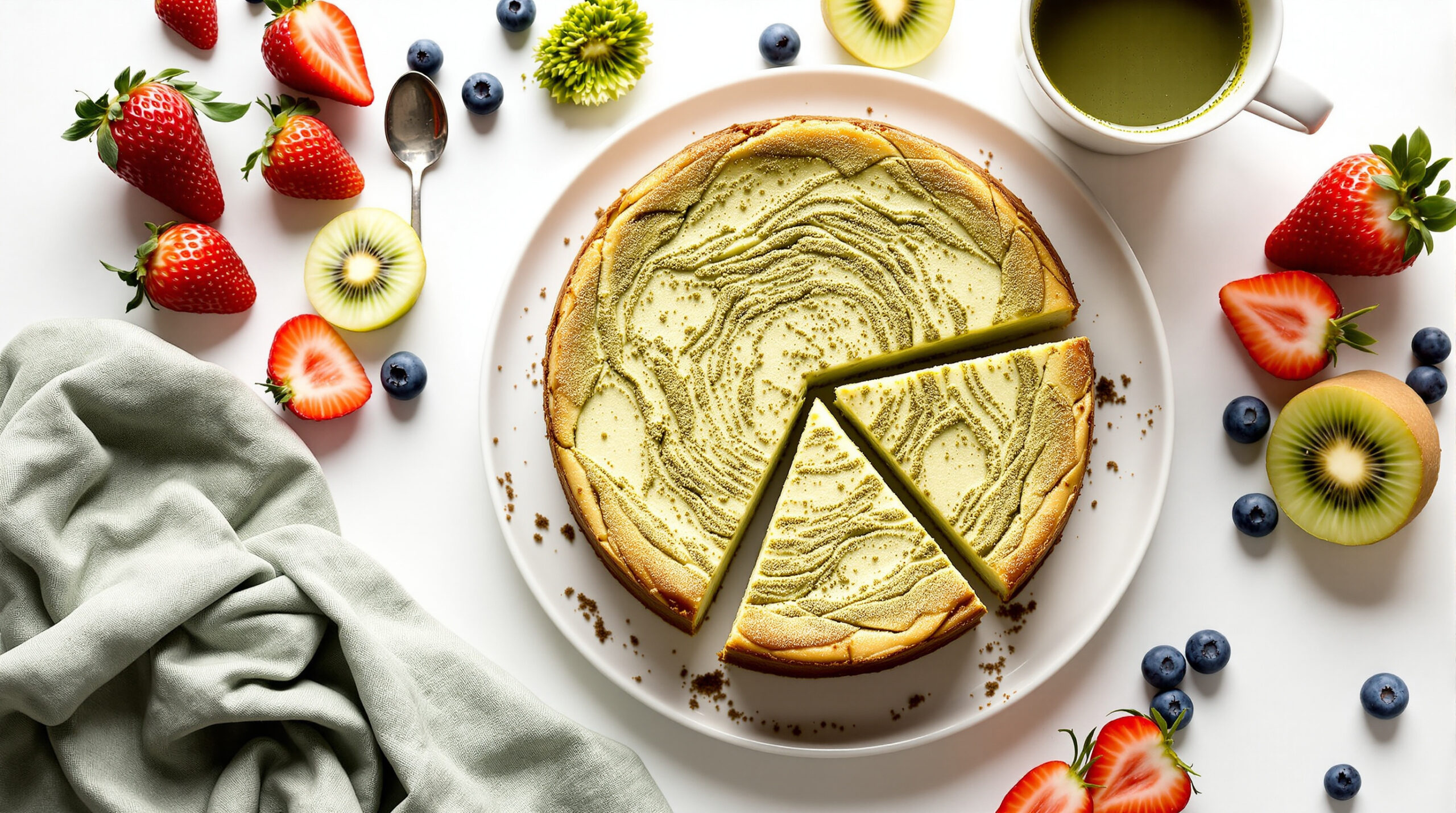 découvrez notre cheesecake hojicha baked façon new york : une délicieuse fusion entre la douceur du cheesecake traditionnel et l'arôme unique du thé hojicha grillé, pour une expérience gourmande et originale.