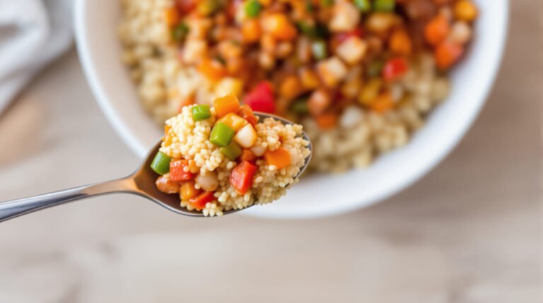 découvrez notre recette savoureuse de chili sin carne au quinoa, un plat végétarien riche en protéines et plein de saveurs, parfait pour un repas sain et gourmand.