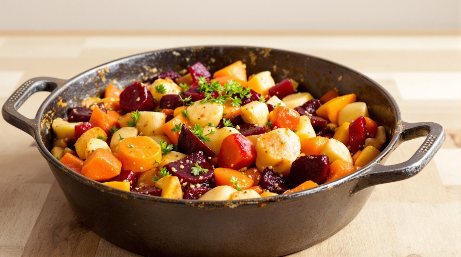 découvrez notre recette facile et savoureuse de cocotte de légumes d’hiver au four, parfaite pour réchauffer vos repas avec des saveurs authentiques et gourmandes.