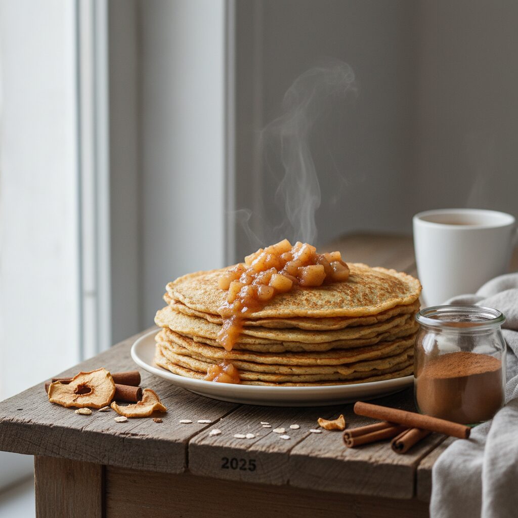 découvrez une recette saine et gourmande de crêpes à la farine d’avoine accompagnées de compote de pommes maison, parfaite pour un petit-déjeuner ou un goûter équilibré.