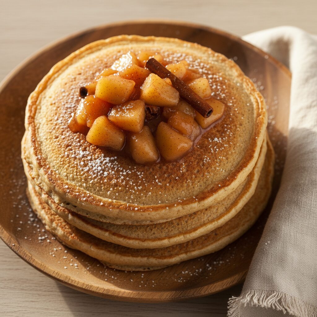 découvrez notre recette facile et saine de crêpes à la farine d’avoine, délicatement nappées de compote de pommes maison, pour un petit-déjeuner gourmand et nutritif.