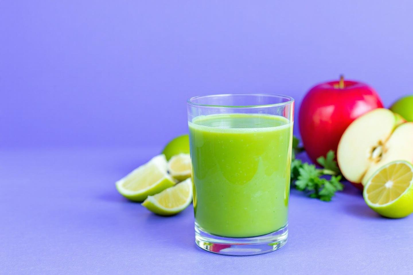 Détox verte – pomme, persil et citron vert