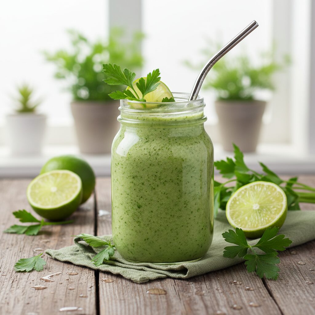 découvrez notre recette détox verte à base de pomme, persil et citron vert, idéale pour purifier votre corps et retrouver énergie et vitalité naturellement.