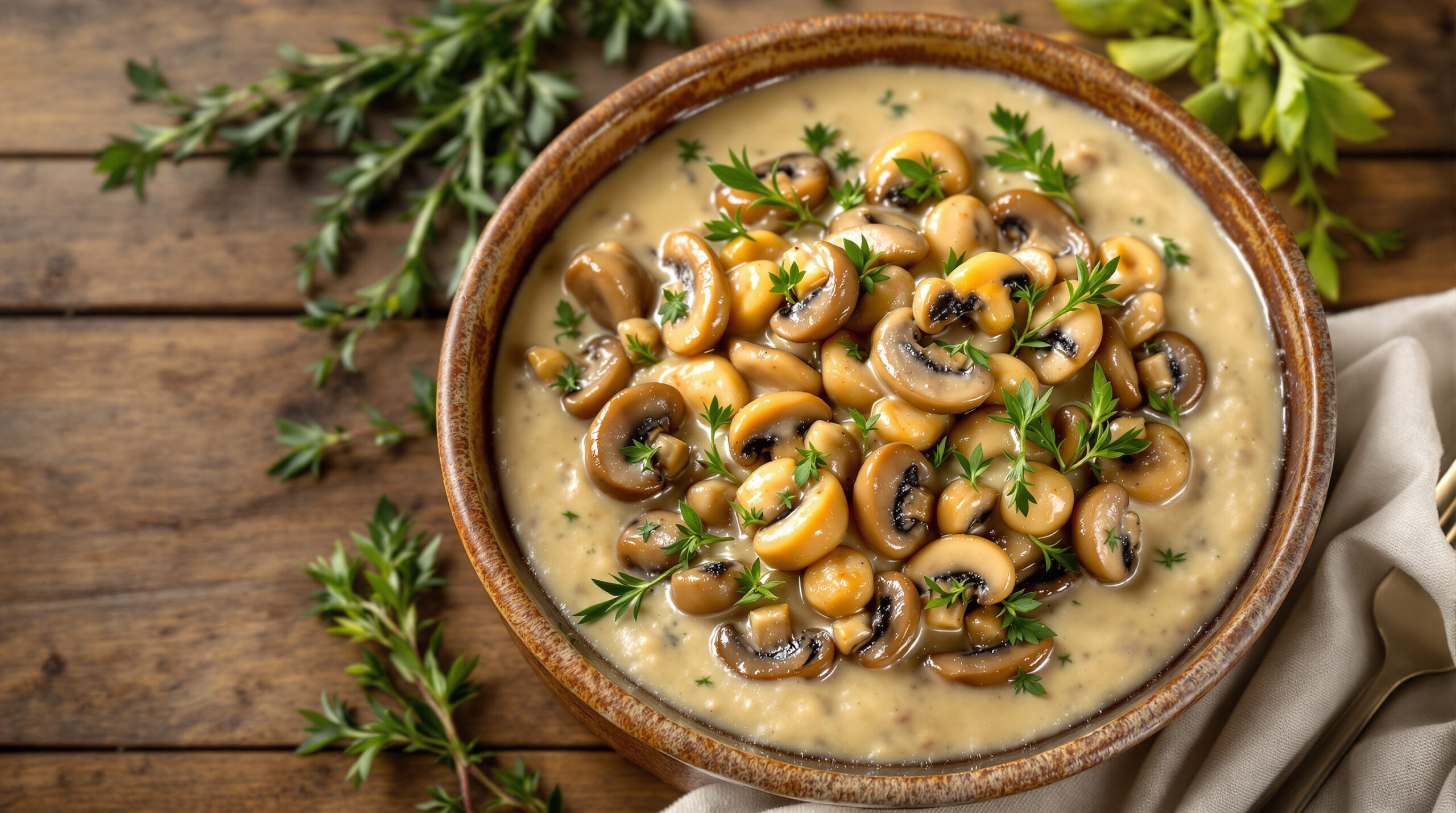 découvrez notre délicieuse fricassée de champignons à la crème et au thym, un plat savoureux et réconfortant parfait pour toutes les occasions.