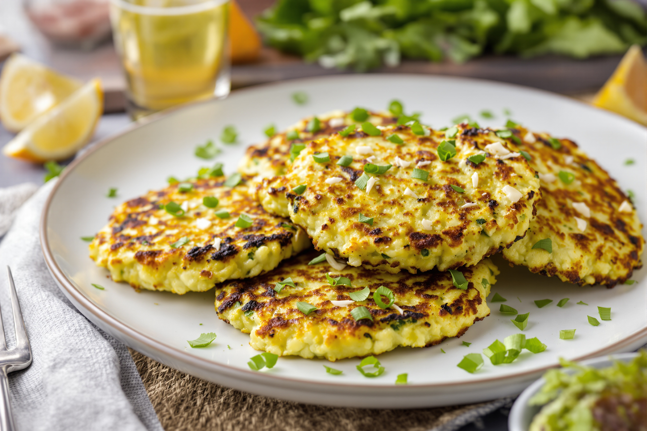 Galettes de courgettes high-protein (air fryer) : prêtes en 10 minutes