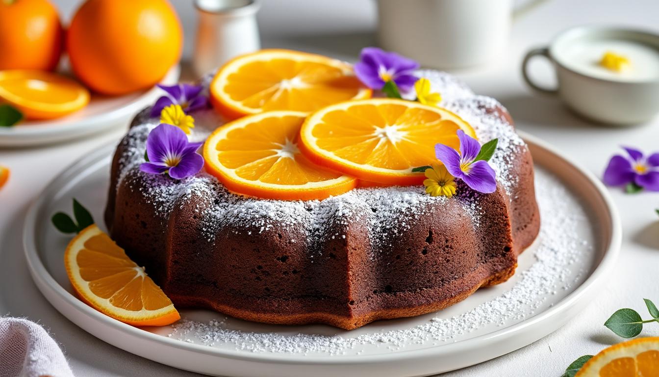 découvrez notre recette de gâteau chocolat-orange moelleux, parfaite pour égayer vos fêtes avec une touche gourmande et fruitée.