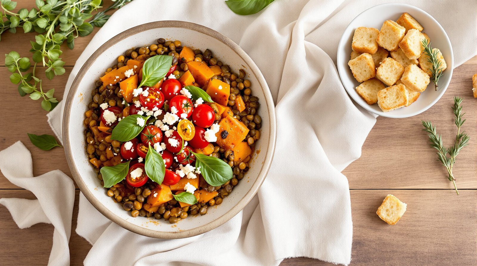 découvrez notre recette savoureuse de gratin de patates douces et lentilles corail, un plat réconfortant, sain et facile à préparer pour toute la famille.