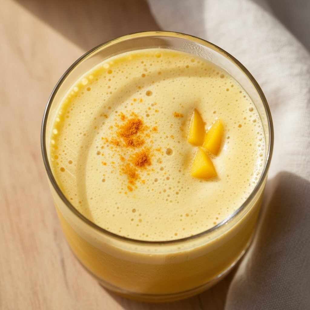 découvrez notre jus bonne mine à base de mangue, curcuma et lait de coco pour un booster naturel de vitamines et d'énergie. une recette savoureuse et revitalisante pour un éclat instantané.