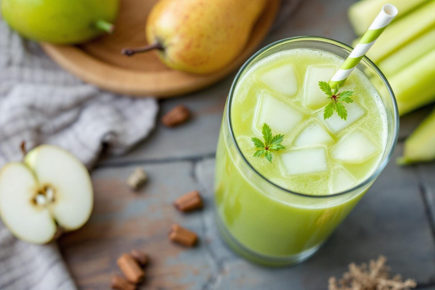 Jus détox – pomme, poire et céleri