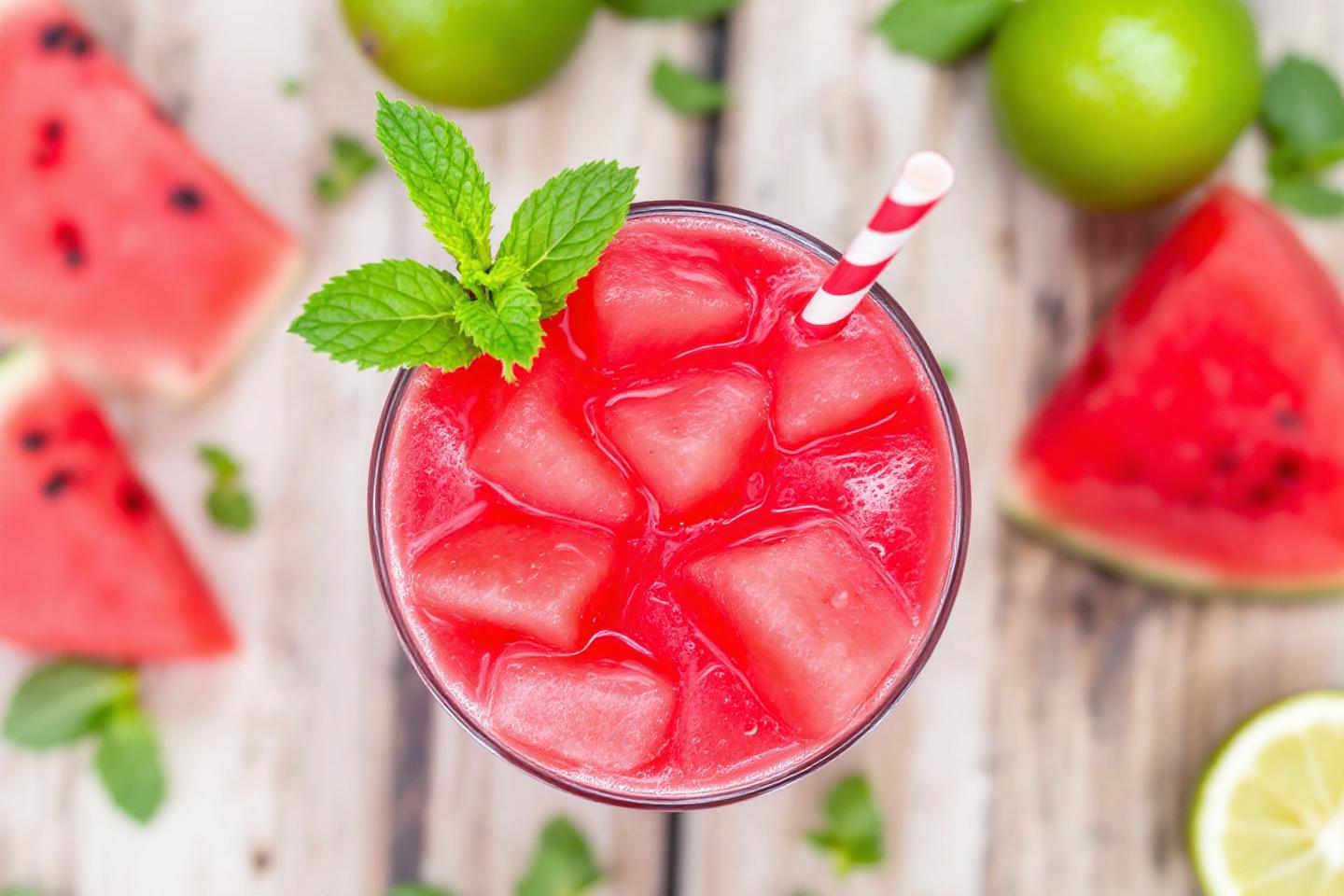 Jus hydratant – pastèque, menthe et citron vert