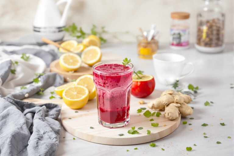 Jus tonique – betterave, citron et gingembre