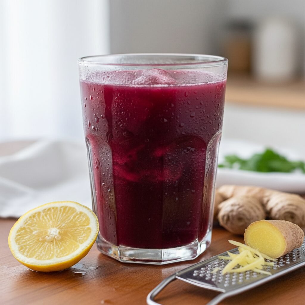 découvrez notre jus tonique revitalisant à base de betterave, citron et gingembre, parfait pour booster votre énergie et renforcer votre bien-être au quotidien.