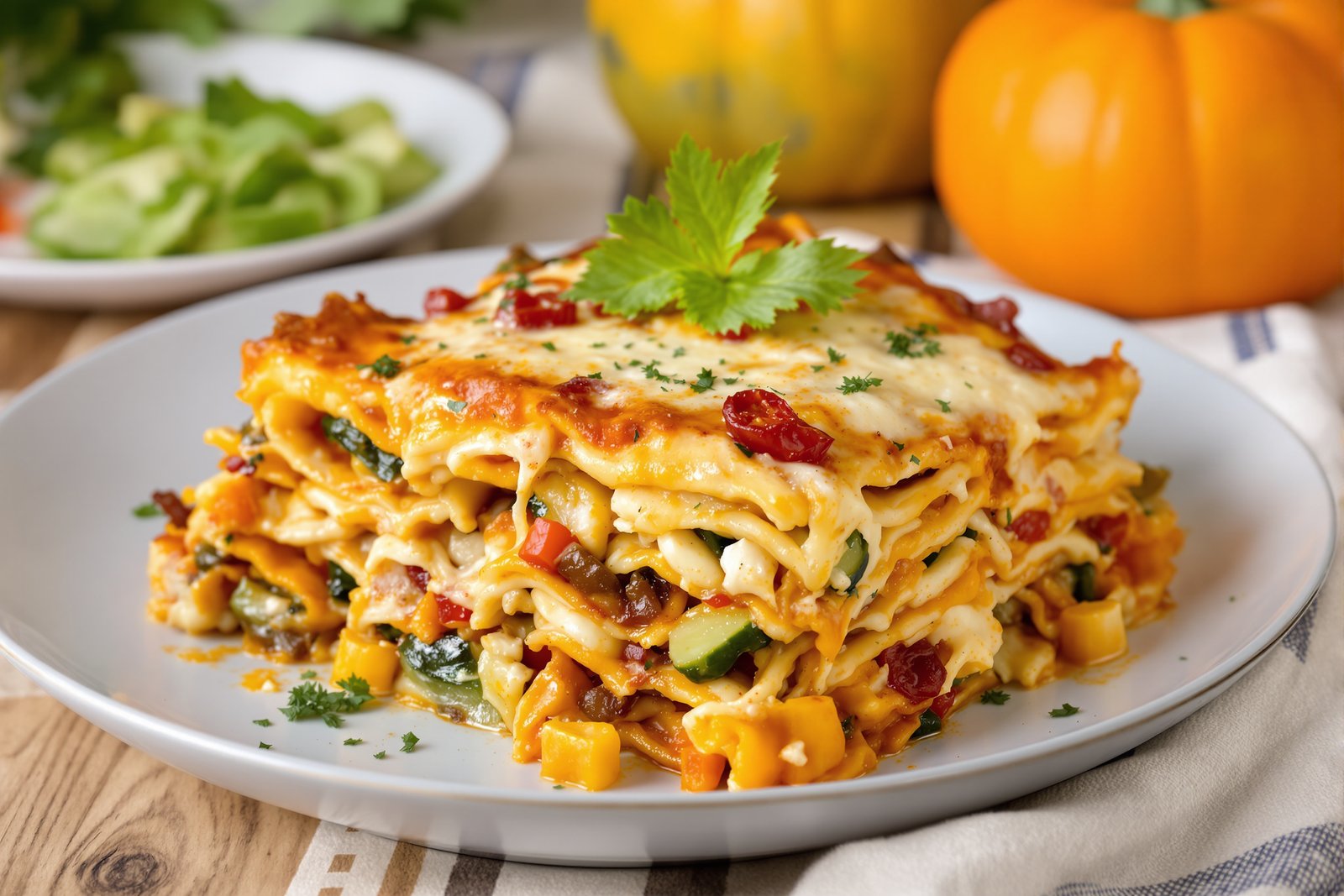 Lasagnes aux légumes d’automne et ricotta