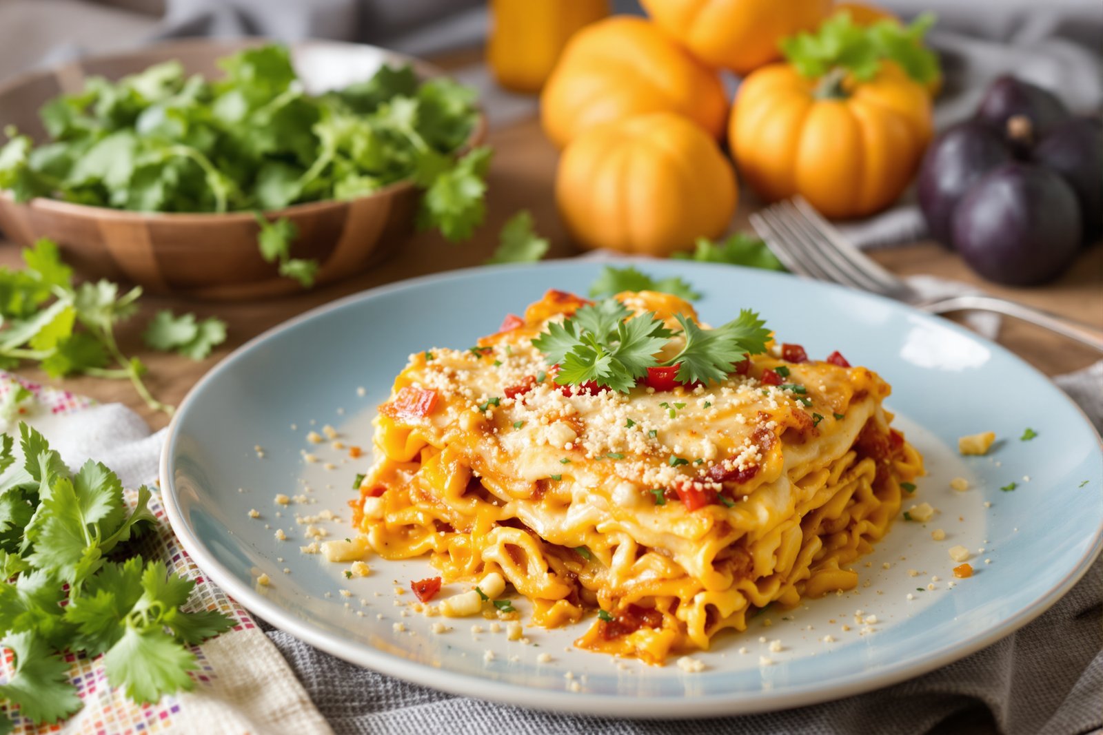 Lasagnes végétariennes à la courge butternut