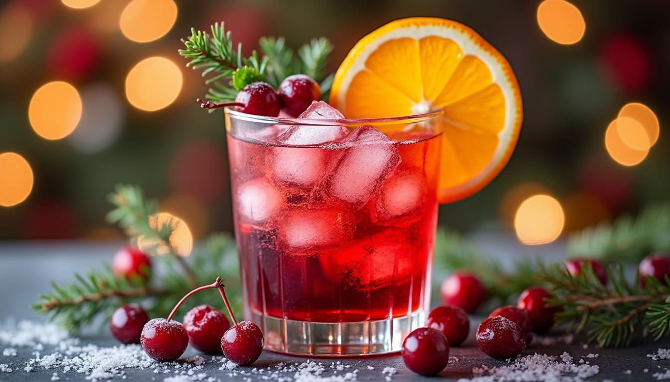 découvrez notre recette rafraîchissante de mocktail festif cranberry-orange, sans alcool, idéale pour célébrer en toute convivialité.