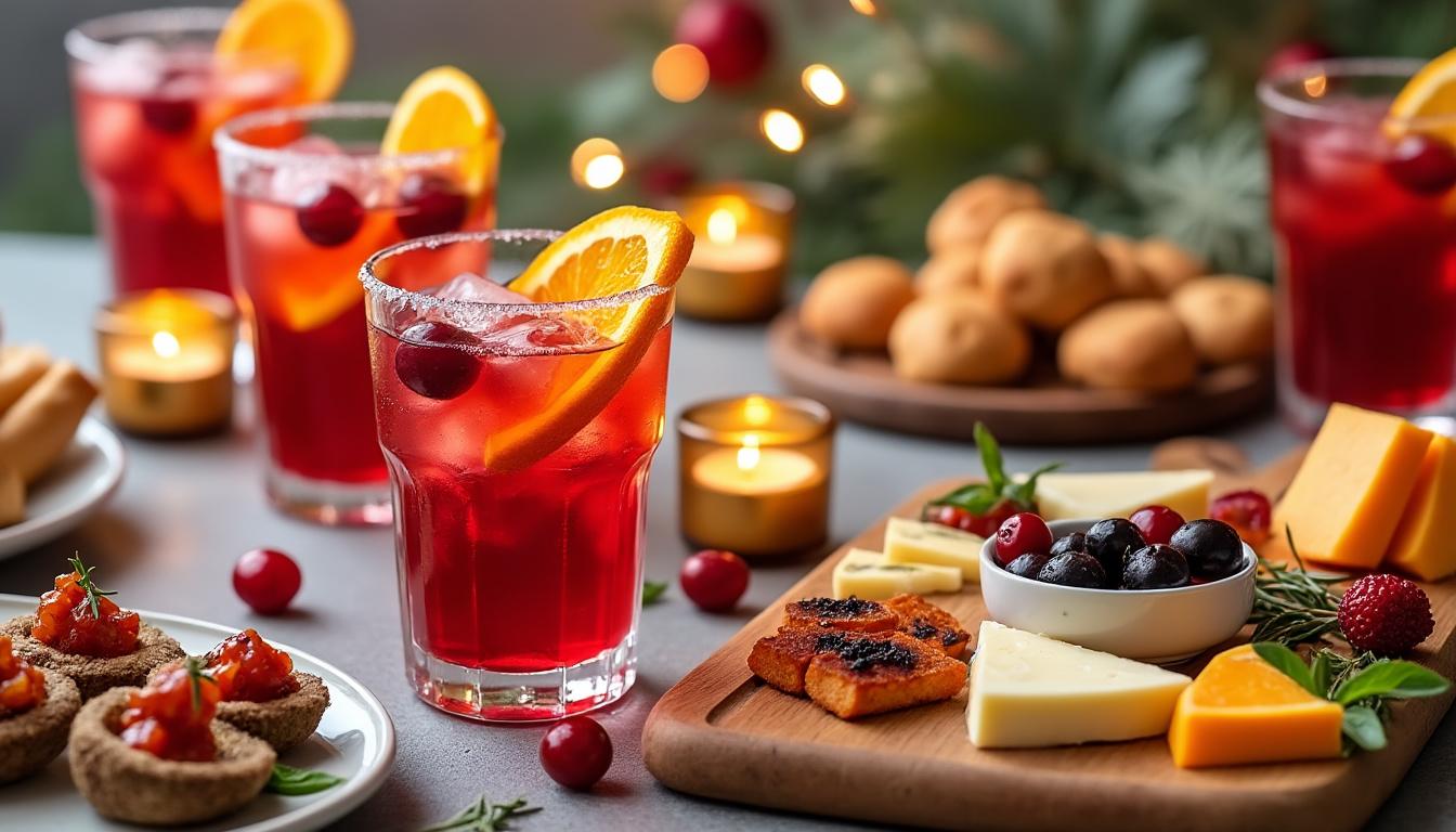 découvrez notre recette de mocktail festif cranberry-orange sans alcool, parfaite pour vos célébrations gourmandes et rafraîchissantes.