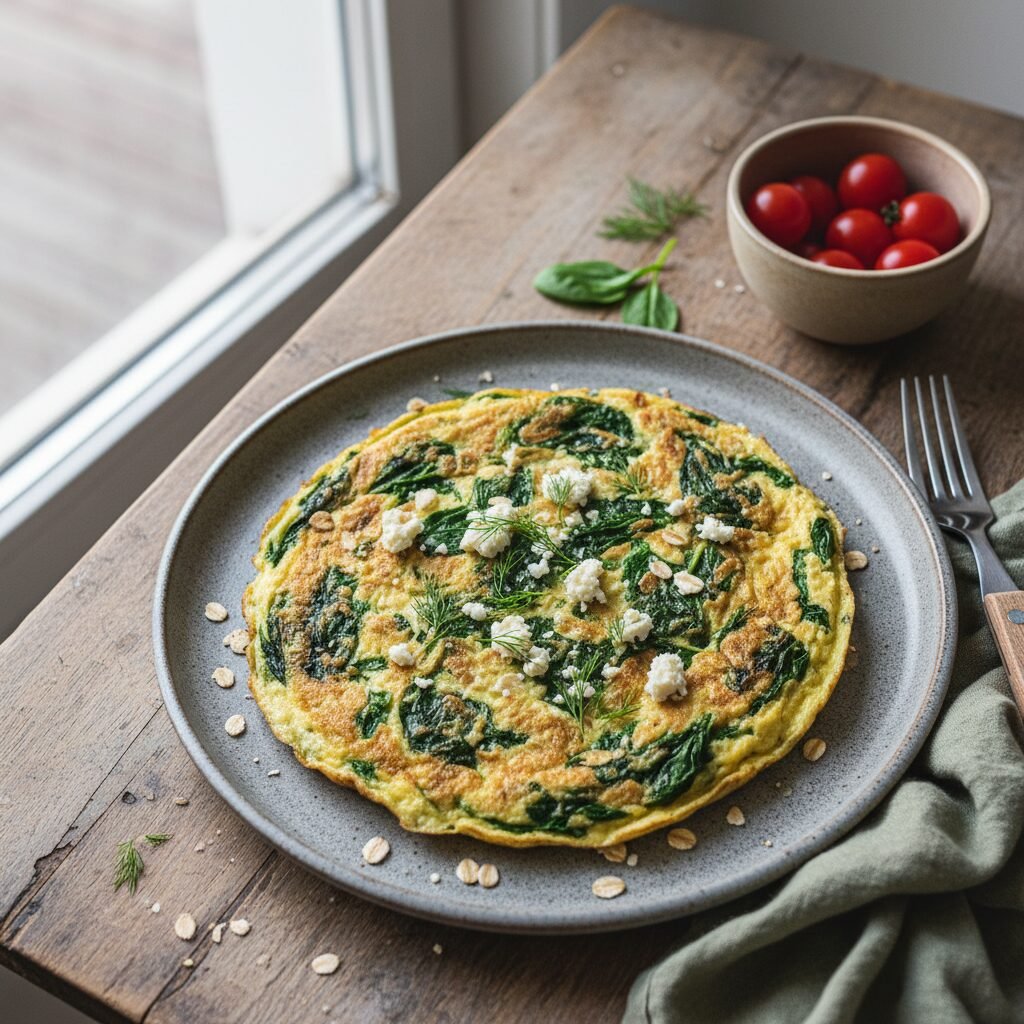 découvrez notre omelette protéinée aux épinards et flocons d’avoine, une recette saine et savoureuse idéale pour un petit-déjeuner énergétique et équilibré.