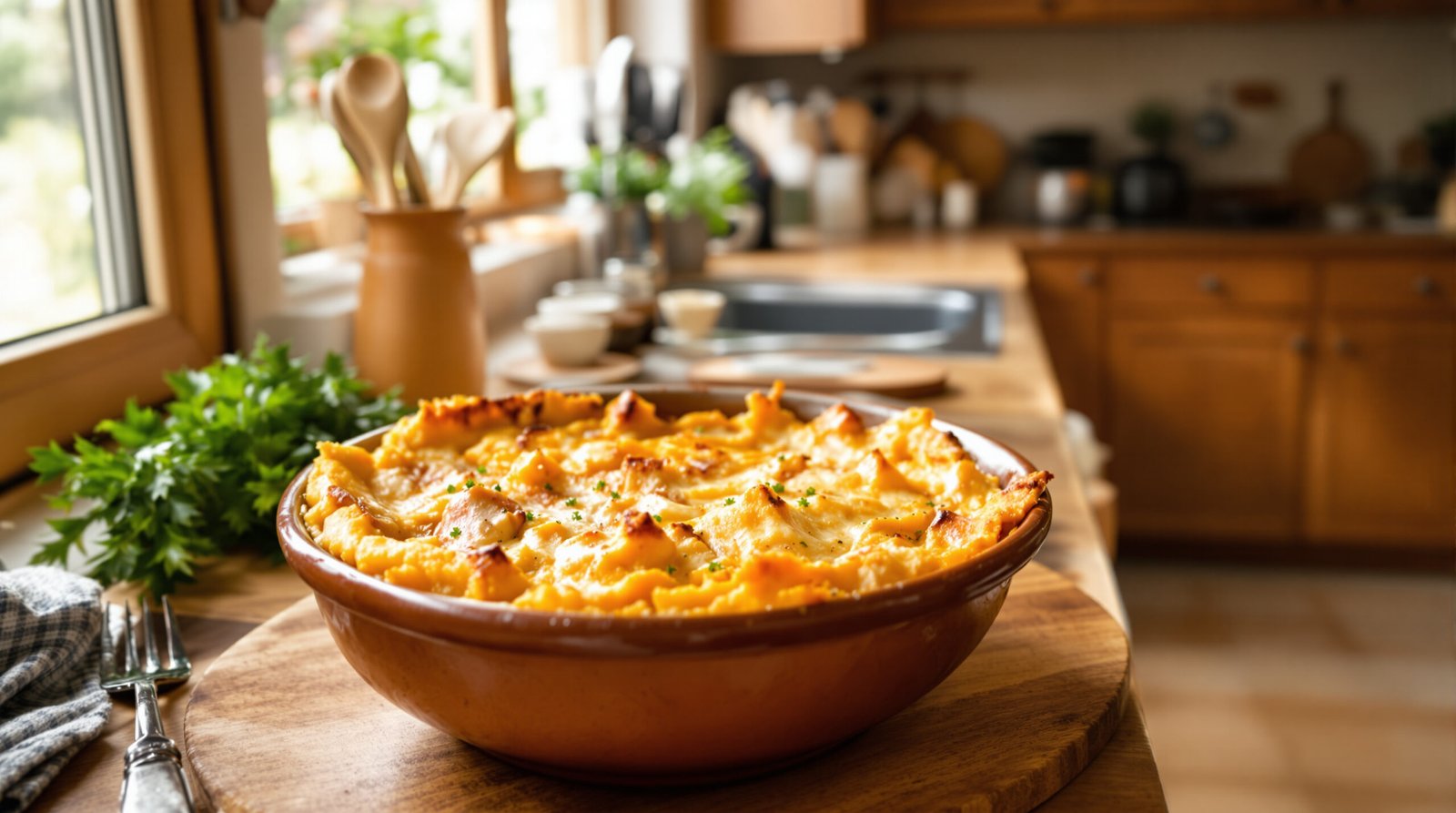 découvrez notre recette savoureuse de parmentier de potimarron au poulet effiloché, un plat réconfortant alliant douceur et gourmandise, parfait pour un dîner chaleureux.