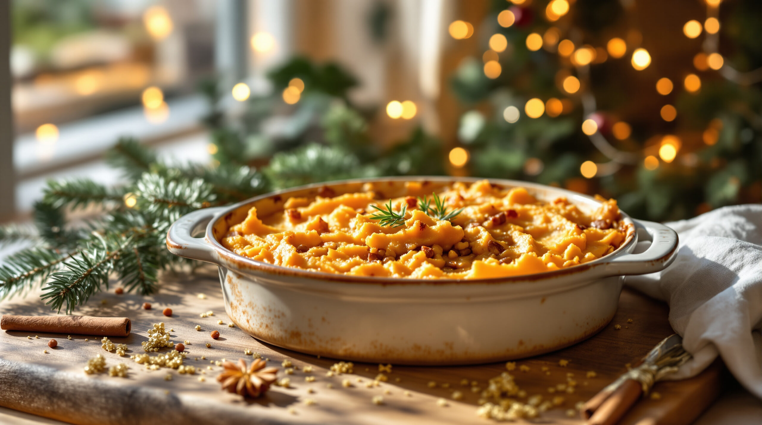 Parmentier végétarien aux lentilles et patate douce