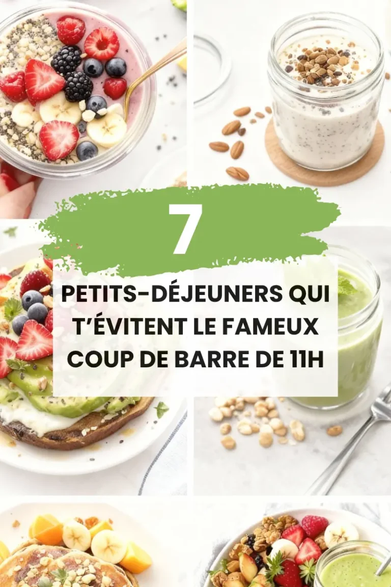 7 petits déjeuner anti-fatigue pinterest