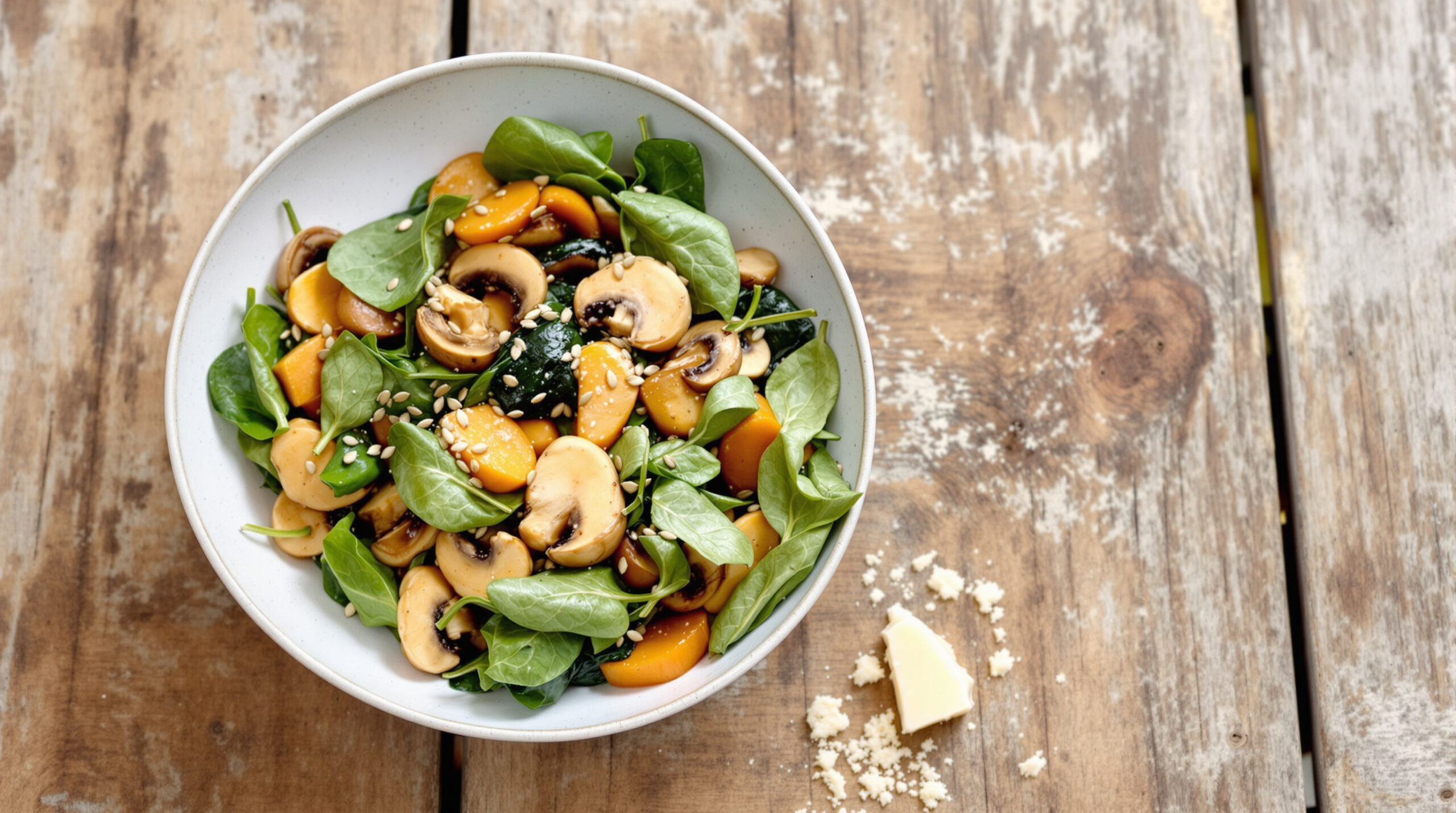 découvrez une délicieuse poêlée de butternut, champignons et épinards, une recette saine et savoureuse parfaite pour un repas rapide et équilibré.