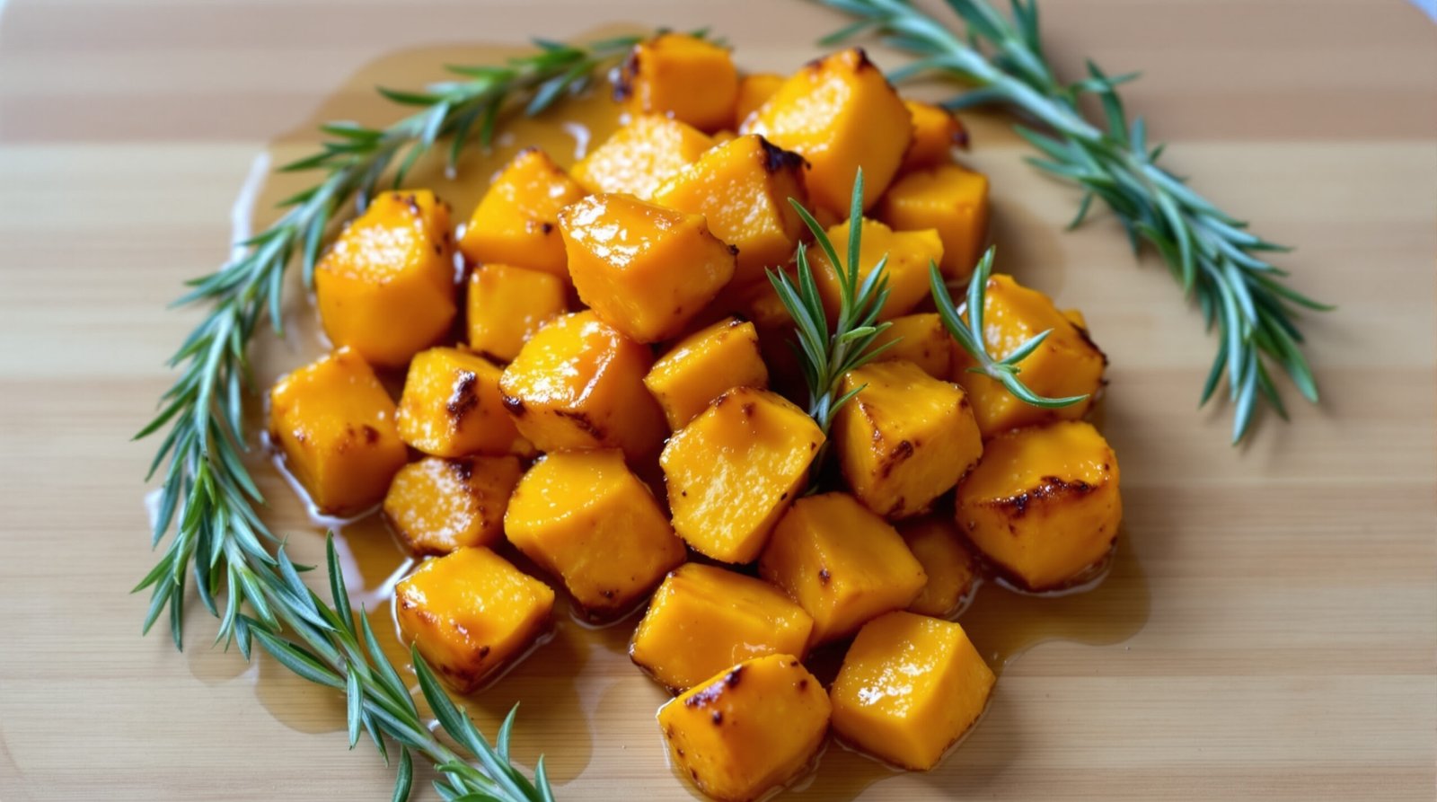 découvrez une délicieuse poêlée de potimarron au miel et au romarin, parfaite pour un plat automnal savoureux et facile à préparer.