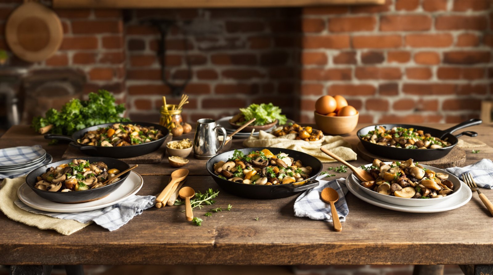 découvrez une délicieuse poêlée forestière aux champignons savoureux, lardons croustillants et persil frais, parfaite pour un repas convivial et gourmand.