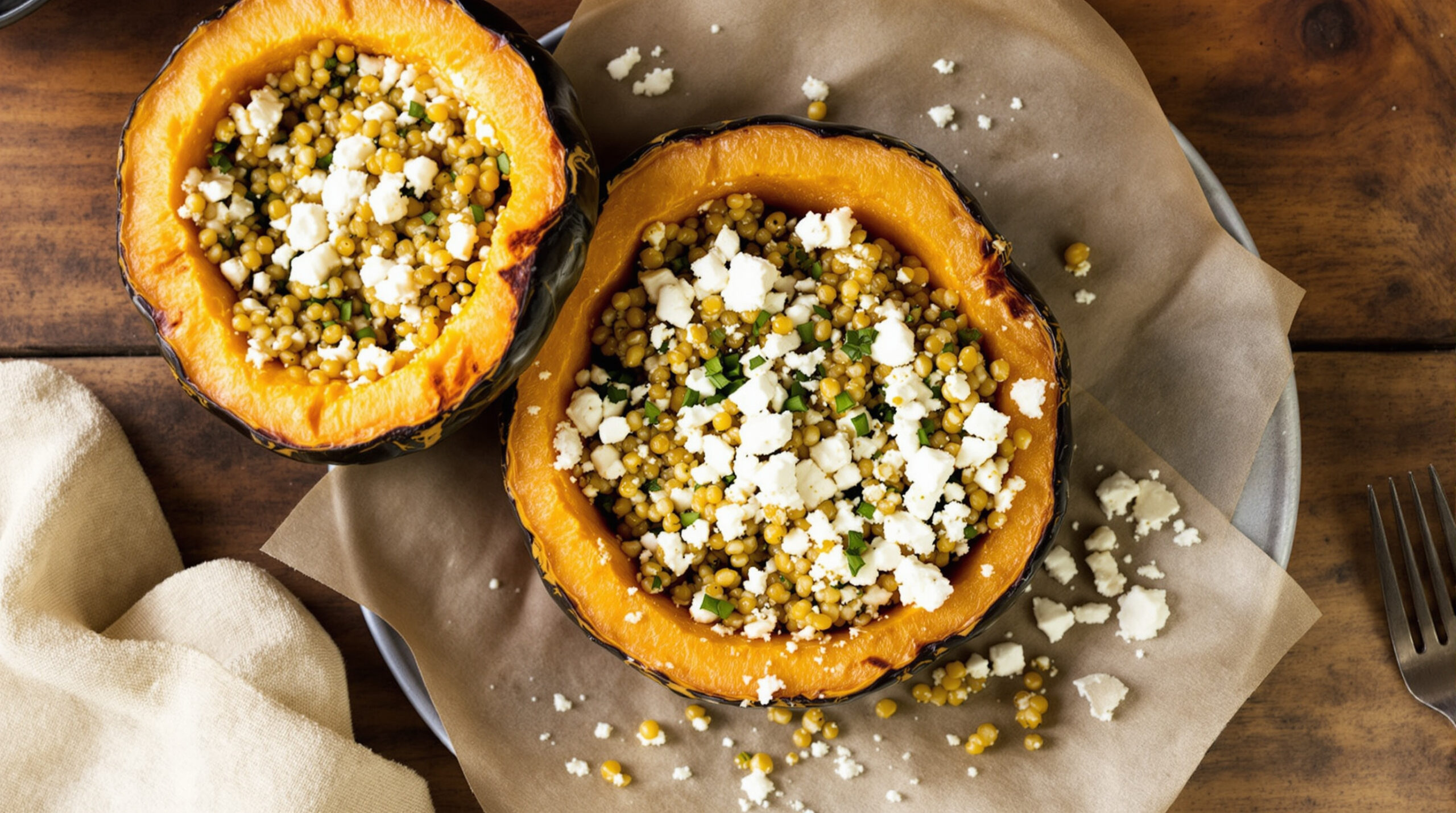 découvrez notre recette saine et gourmande de potimarron farci au quinoa et à la feta, parfaite pour un repas équilibré et savoureux.