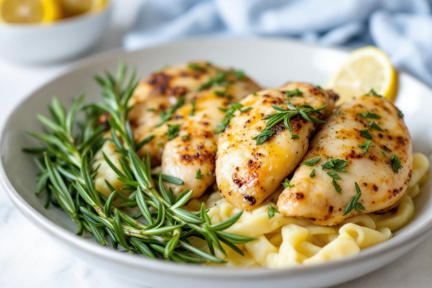 Poulet au citron, romarin et huile d’olive (version anti-ballonnements)