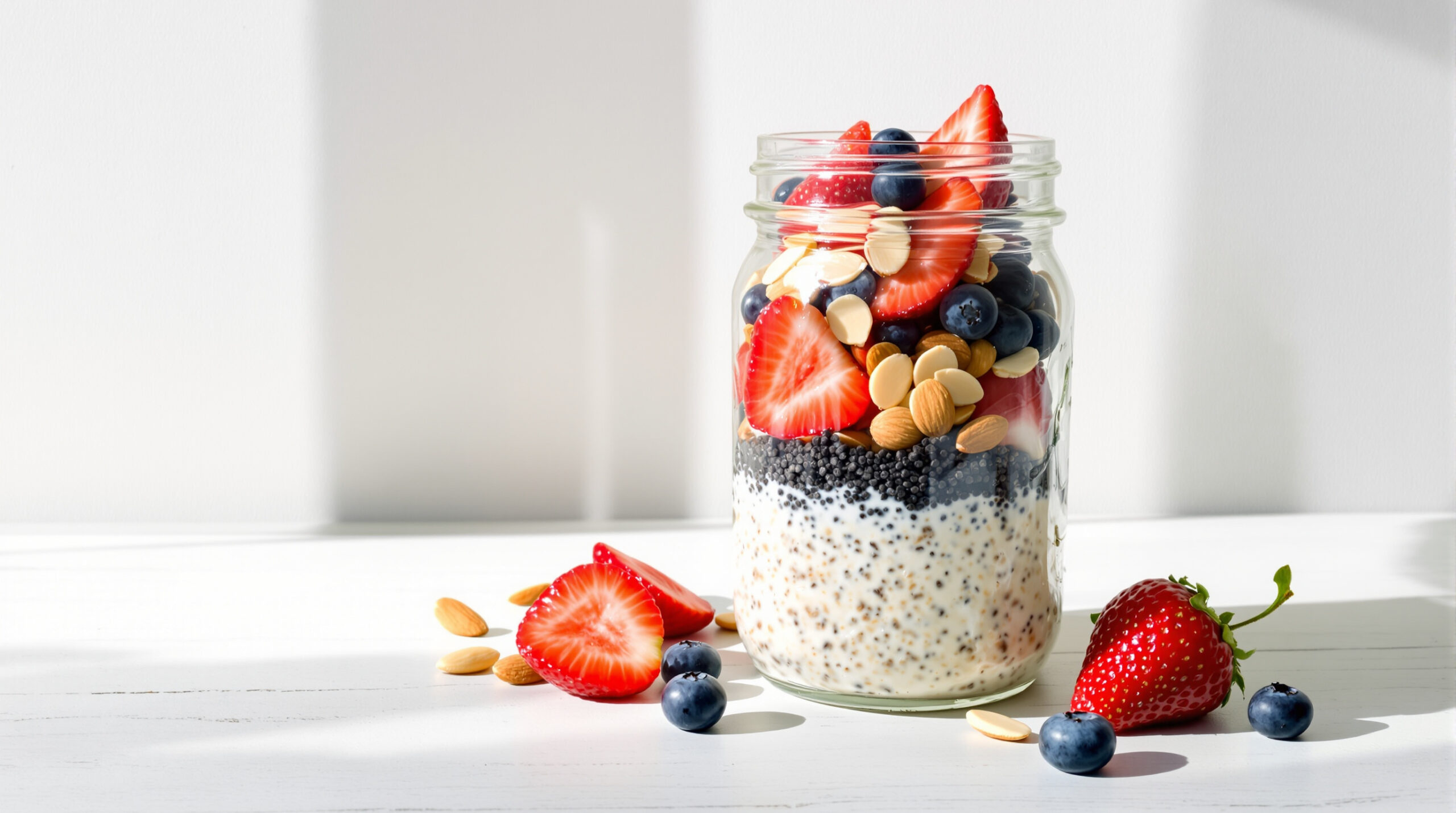 découvrez notre recette de protein overnight oats, le petit-déjeuner healthy et gourmand qui vous permet de tenir jusqu’à midi sans coup de pompe.