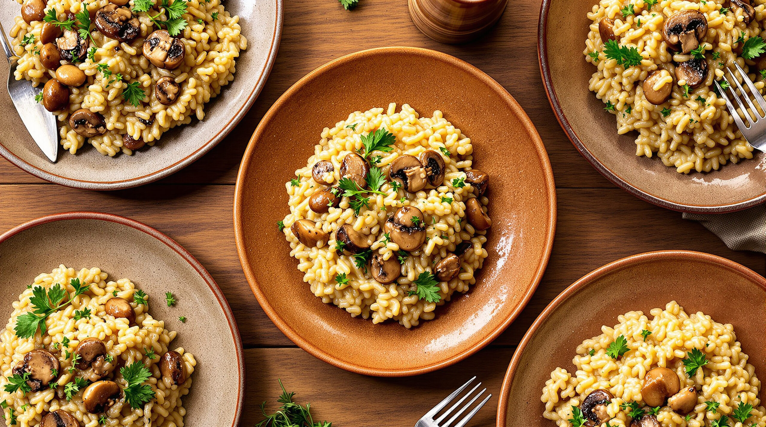 découvrez notre recette savoureuse de risotto aux châtaignes et champignons, un plat crémeux et réconfortant parfait pour les repas d'automne.